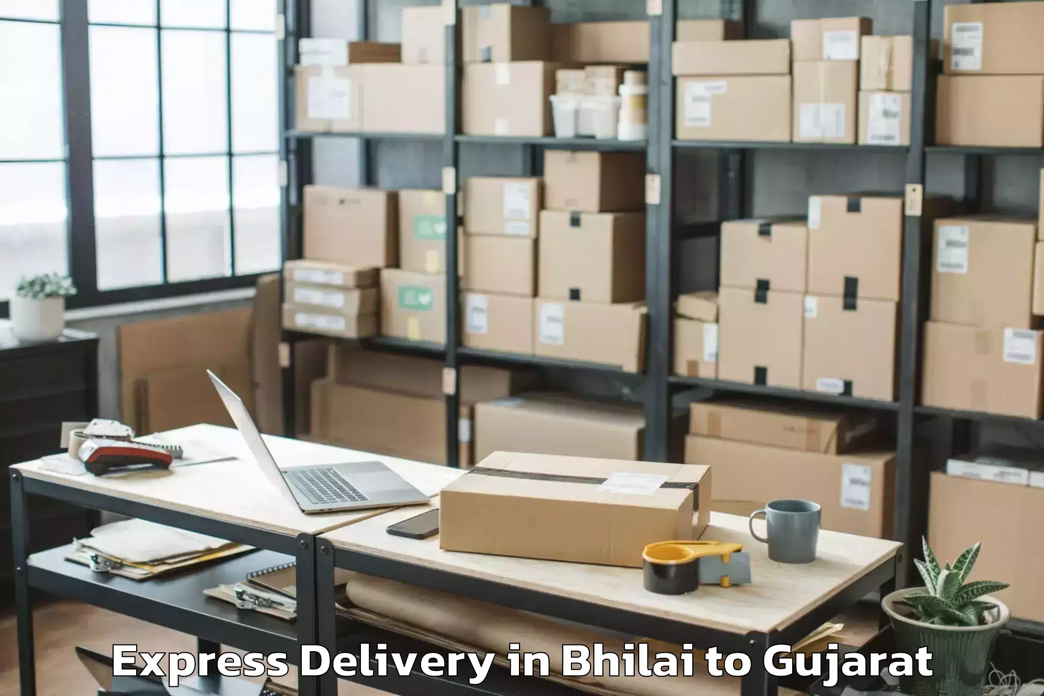 Book Your Bhilai to Baria Express Delivery Today